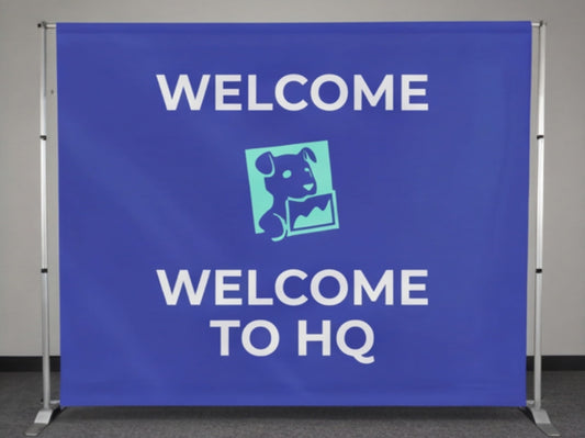 Step and Repeat Banner Adjustable Stand for Entrance Hallway