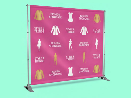 Step and Repeat Banner Adjustable Stand for Fashion and Apparel