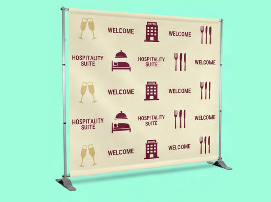 Step and Repeat Banner Adjustable Stand for Hospitality