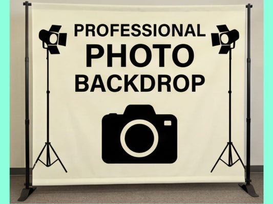Step and Repeat Banner Adjustable Stand for Photography Backdrop