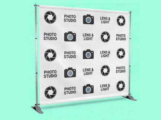 Step and Repeat Banner Adjustable Stand for Photography Studios