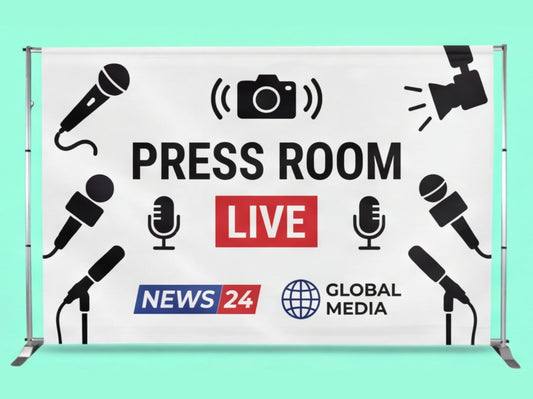 Step and Repeat Banner Adjustable Stand for Press Room