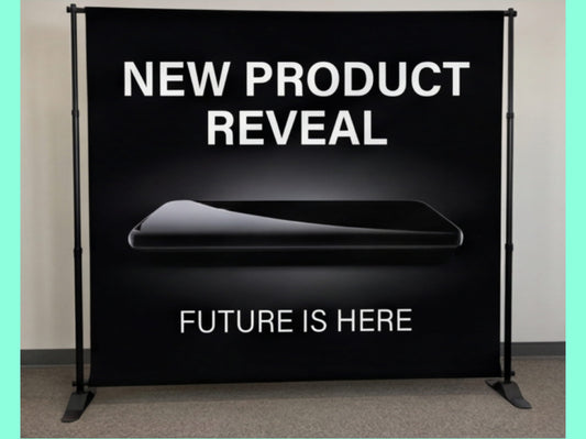 Step and Repeat Banner Adjustable Stand for Product Launches