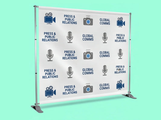 Step and Repeat Banner Adjustable Stand for Public Relations PR