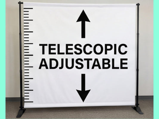 Step and Repeat Banner Adjustable Stand for Telescopic Adjustable
