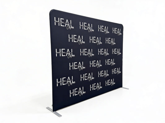 Step and Repeat Straight Stretch Pillow Case Display