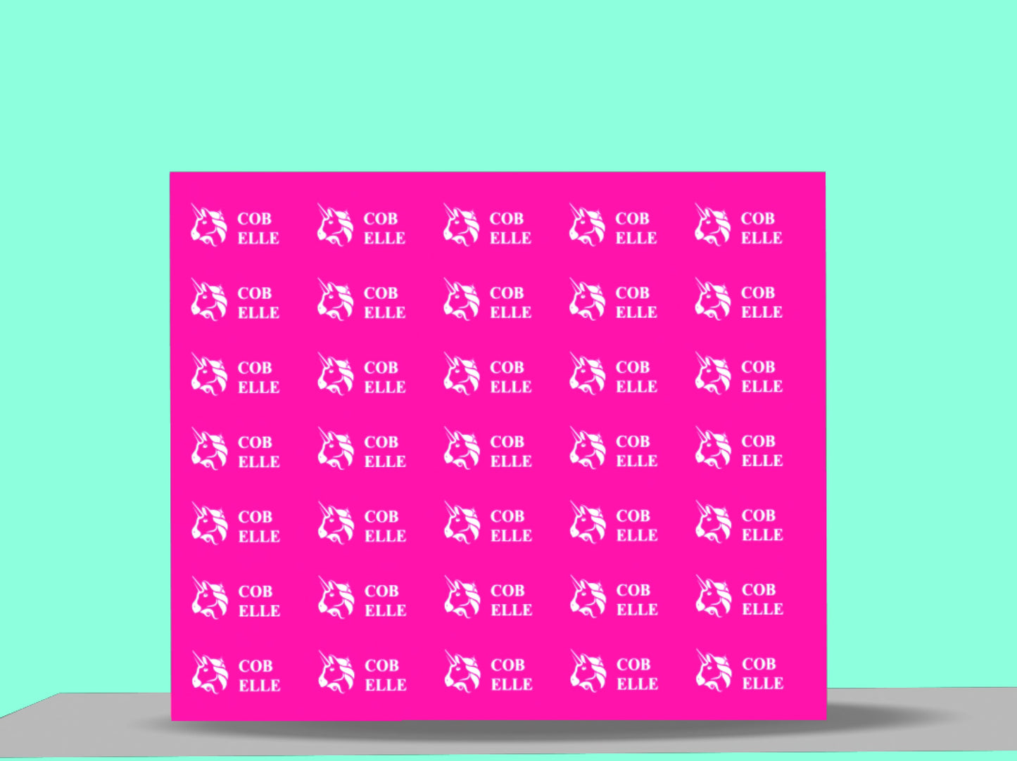 Step and Repeat Fabric Pop Up Straight Display