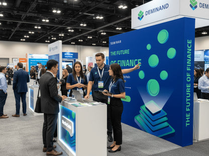 Straight Fabric Pop Up Display in Trade Show