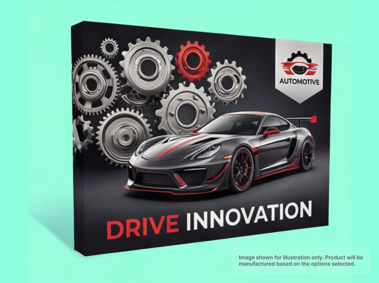 Straight Fabric Pop Up Display for Automotive