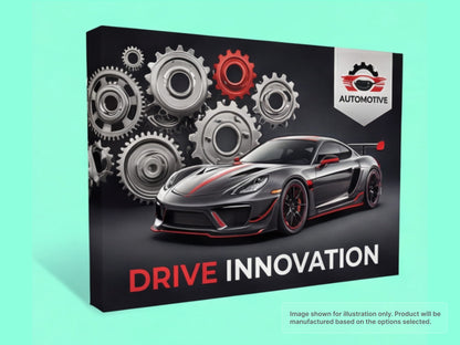 Straight Fabric Pop Up Display for Automotive