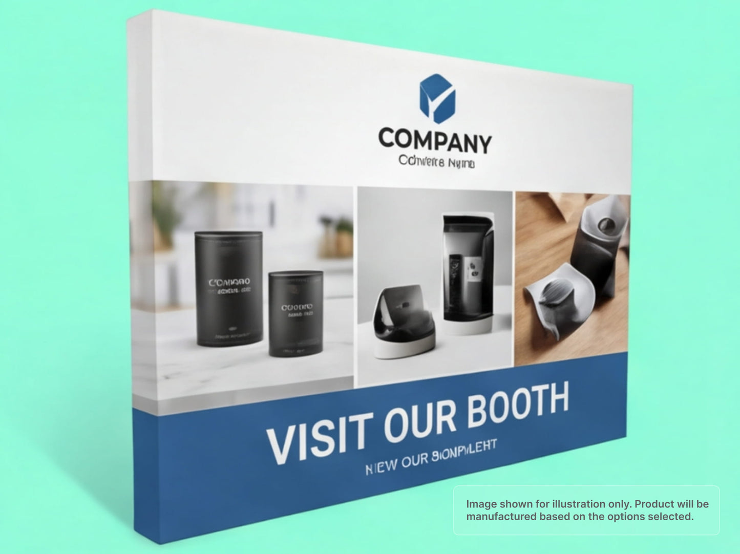 Straight Fabric Pop Up Display for Booth Backdrop