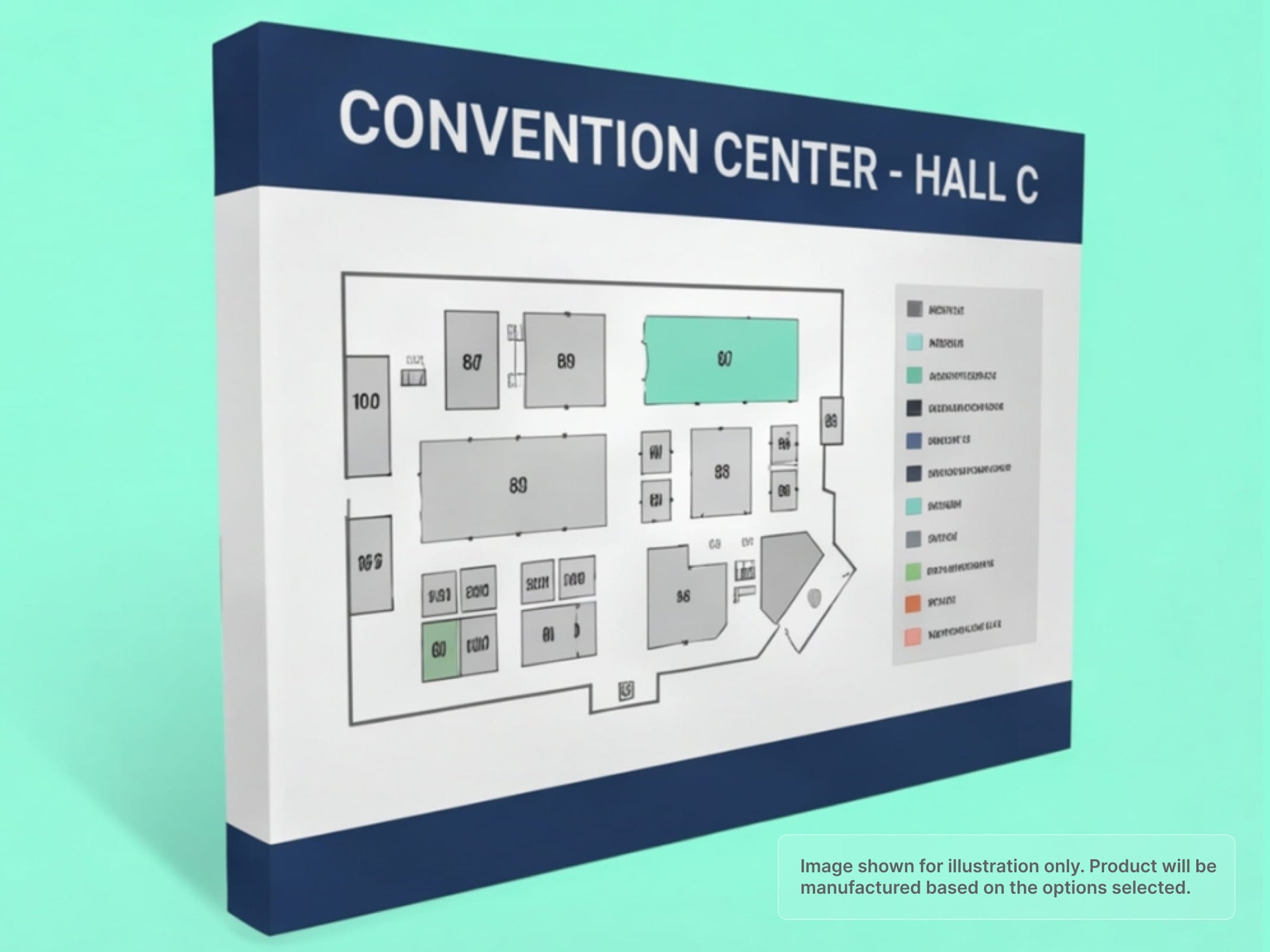 Straight Fabric Pop Up Display for Convention Center Hall