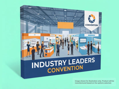 Straight Fabric Pop Up Display for Industry Conventions