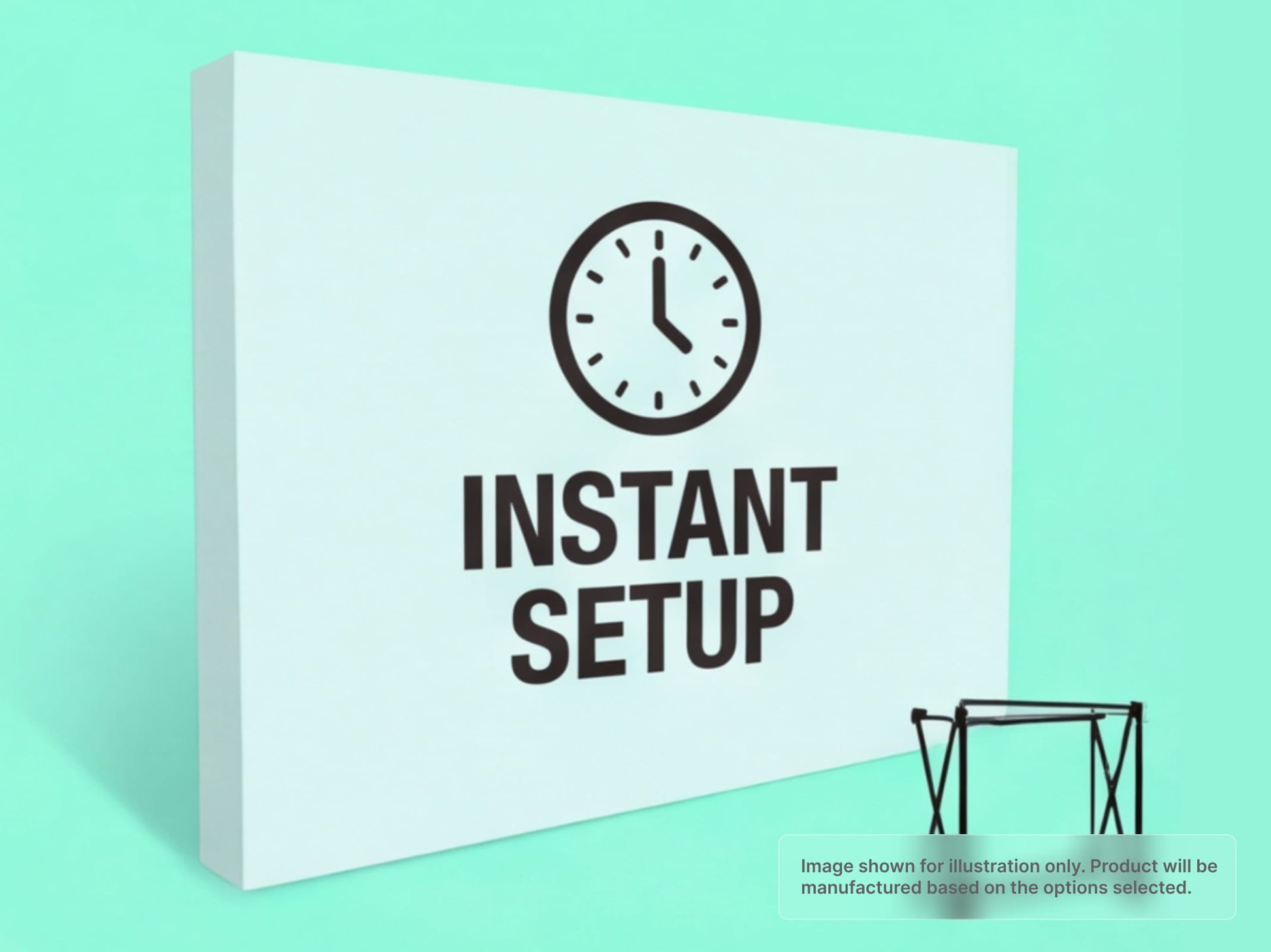 Straight Fabric Pop Up Display for Instant Setup