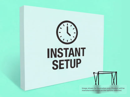 Straight Fabric Pop Up Display for Instant Setup