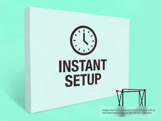 Straight Fabric Pop Up Display for Instant Setup