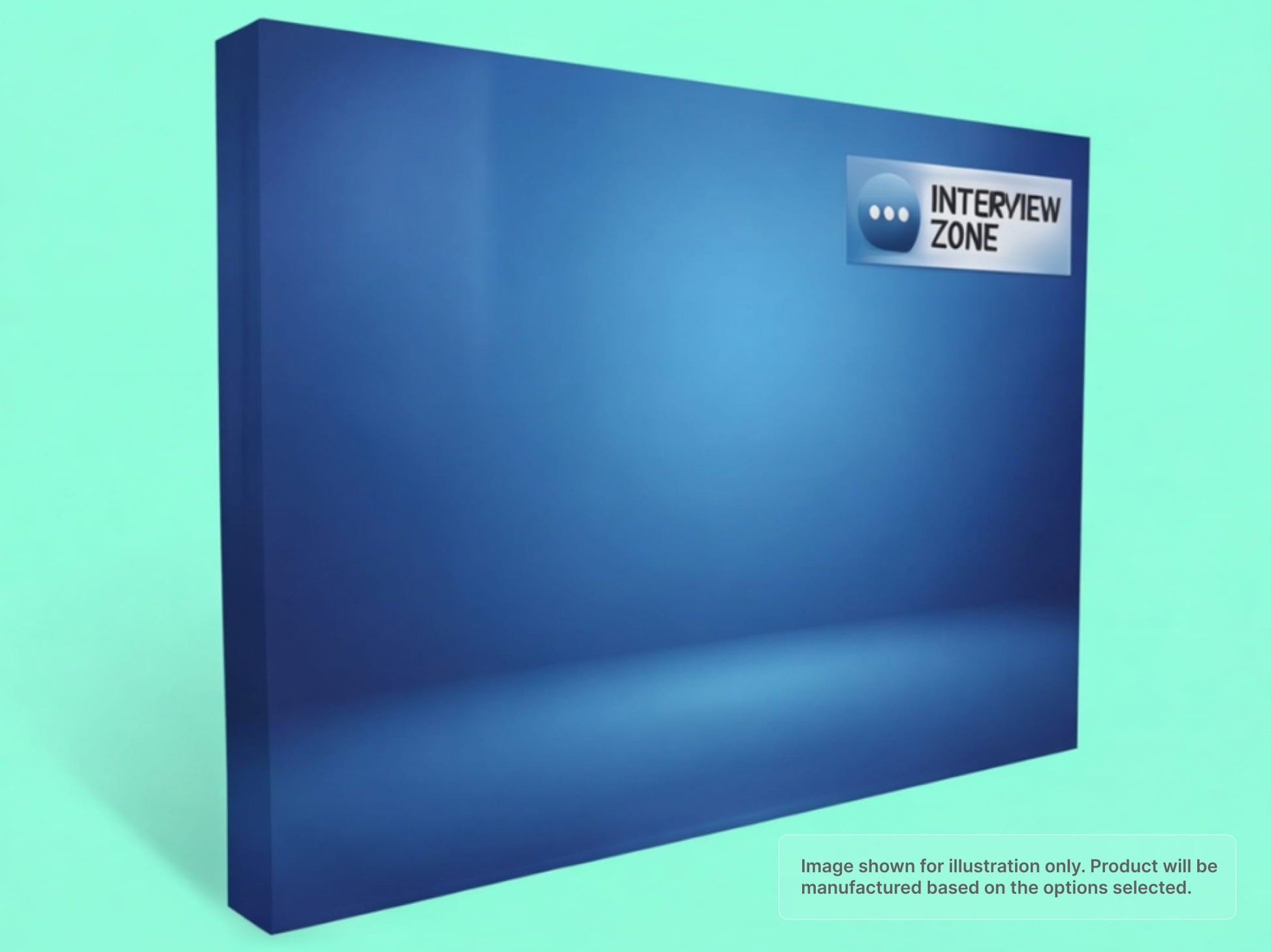 Straight Fabric Pop Up Display for Interview Background