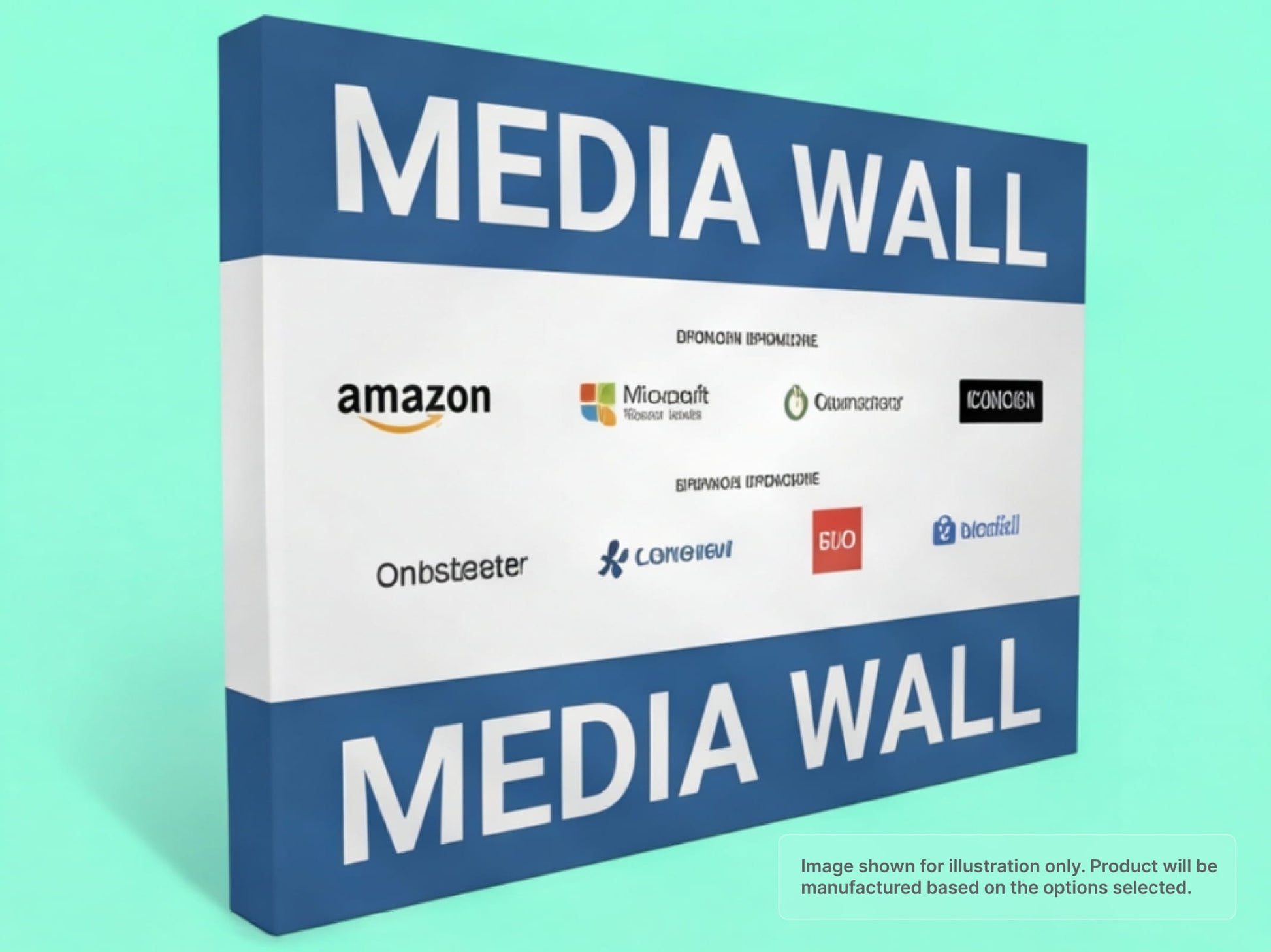 Straight Fabric Pop Up Display for Media Wall
