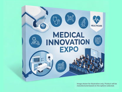 Straight Fabric Pop Up Display for Medical Expos