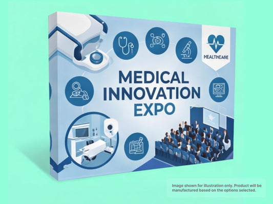 Straight Fabric Pop Up Display for Medical Expos