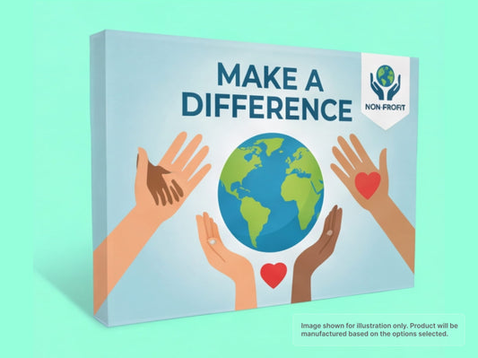 Straight Fabric Pop Up Display for Non-Profit