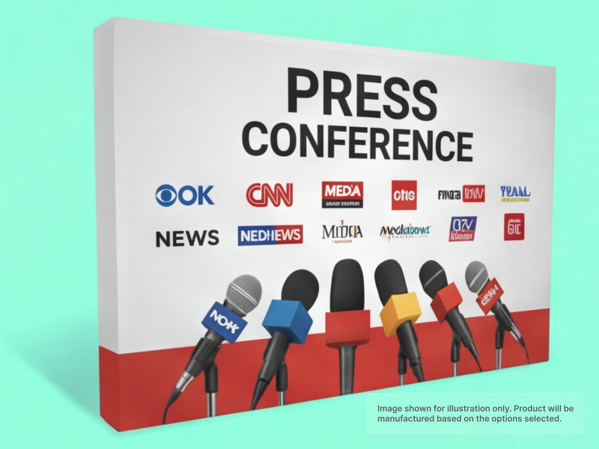 Straight Fabric Pop Up Display for Press Room