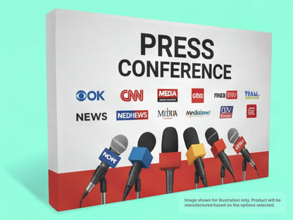 Straight Fabric Pop Up Display for Press Room