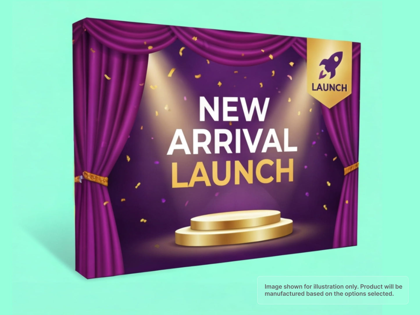 Straight Fabric Pop Up Display for Product Launches