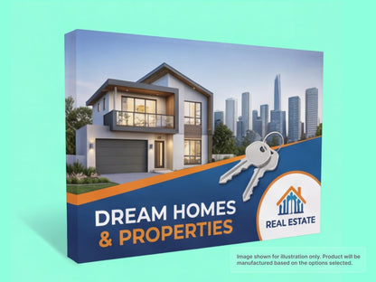 Straight Fabric Pop Up Display for Real Estate