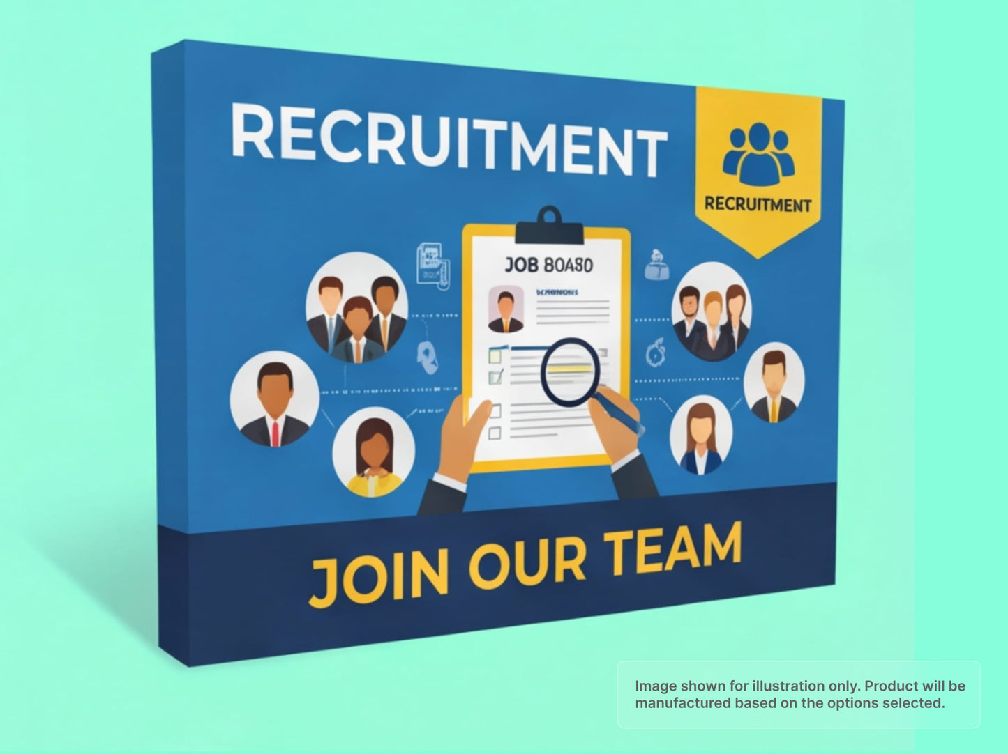 Straight Fabric Pop Up Display for Recruitment Events
