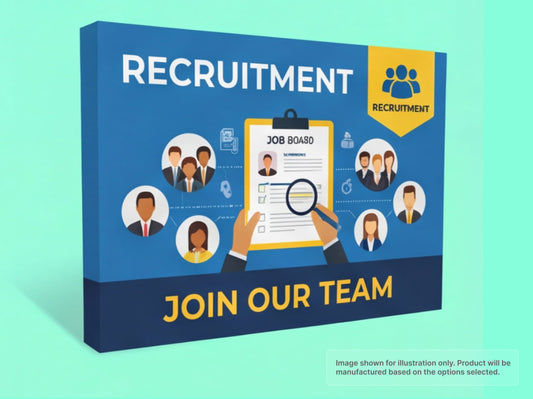 Straight Fabric Pop Up Display for Recruitment Events
