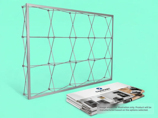 Straight Fabric Pop Up Display for Replacement Graphics Only