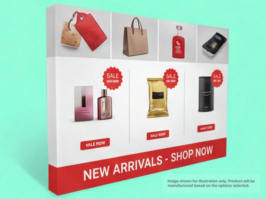 Straight Fabric Pop Up Display for Retail Point-of-Purchase