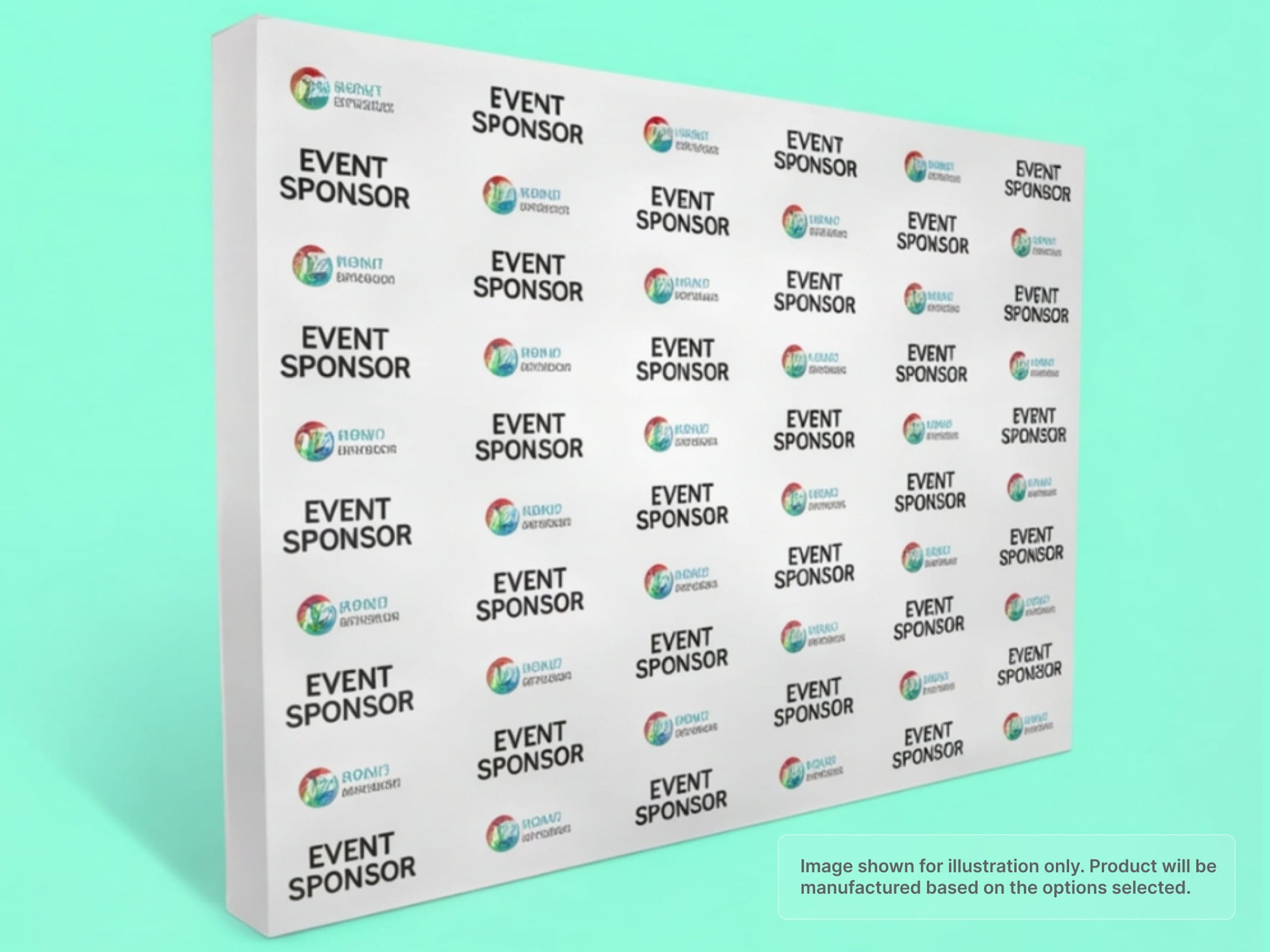 Straight Fabric Pop Up Display for Step and Repeat