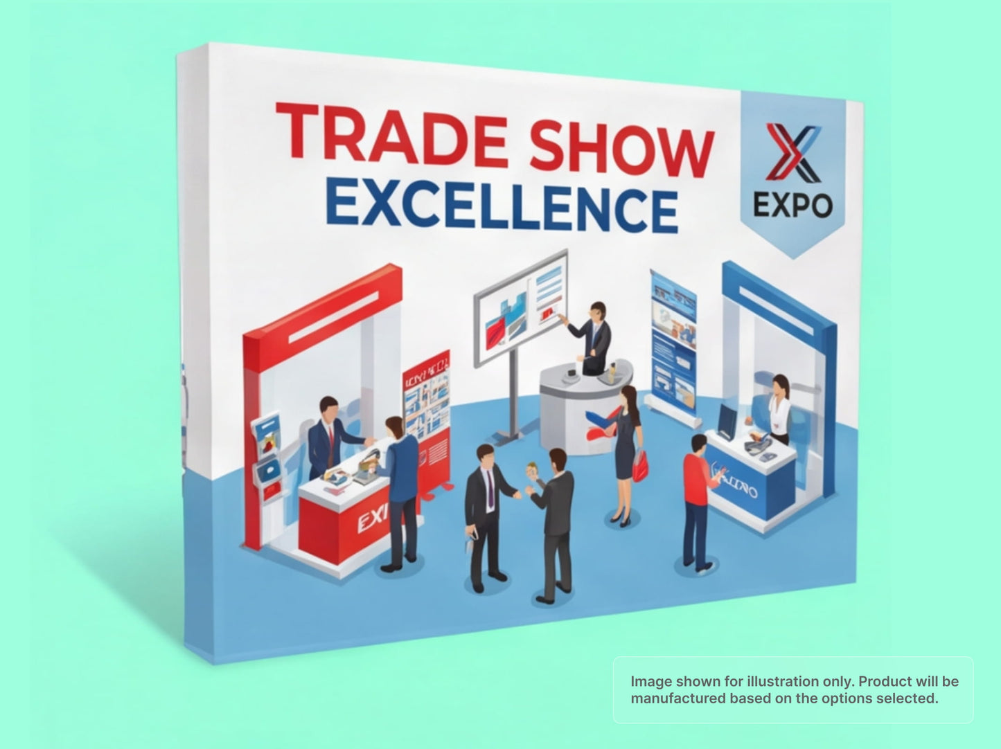 Straight Fabric Pop Up Display for Trade Shows