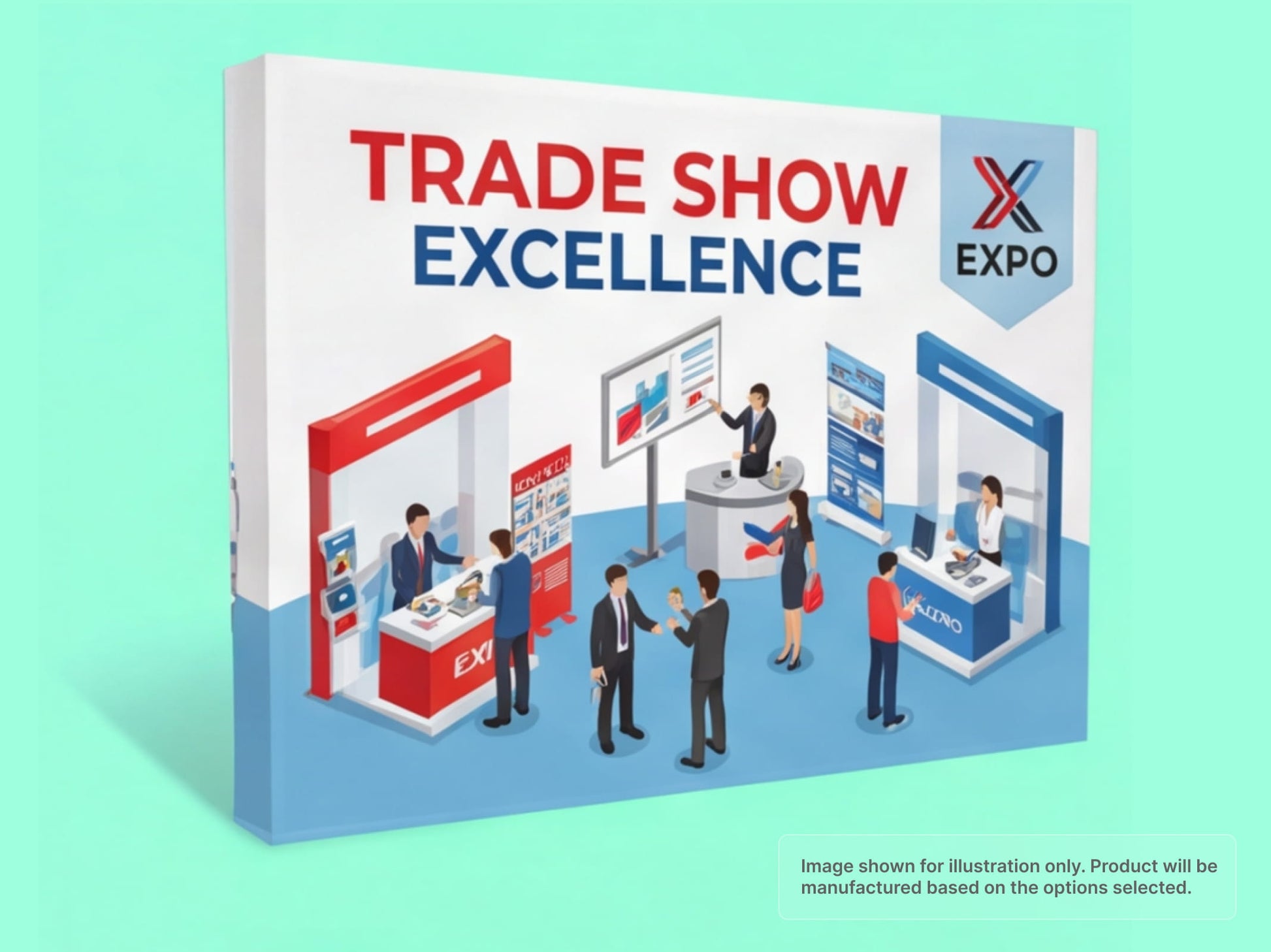 Straight Fabric Pop Up Display for Trade Shows