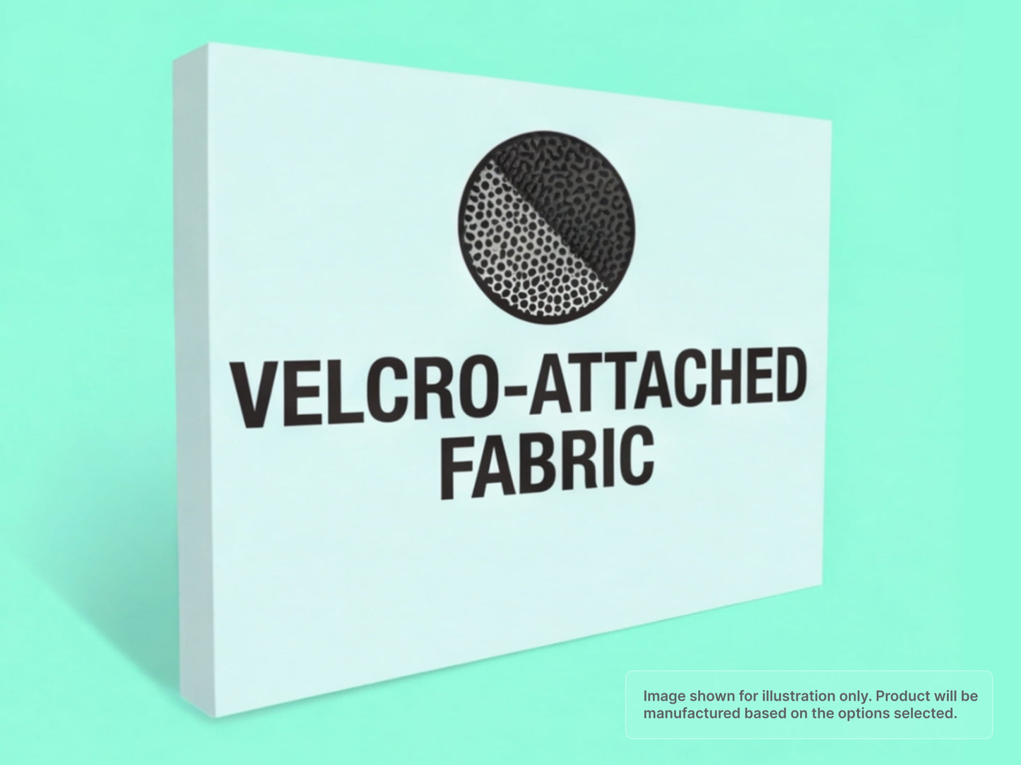 Straight Fabric Pop Up Display for Velcro-Attached Fabric