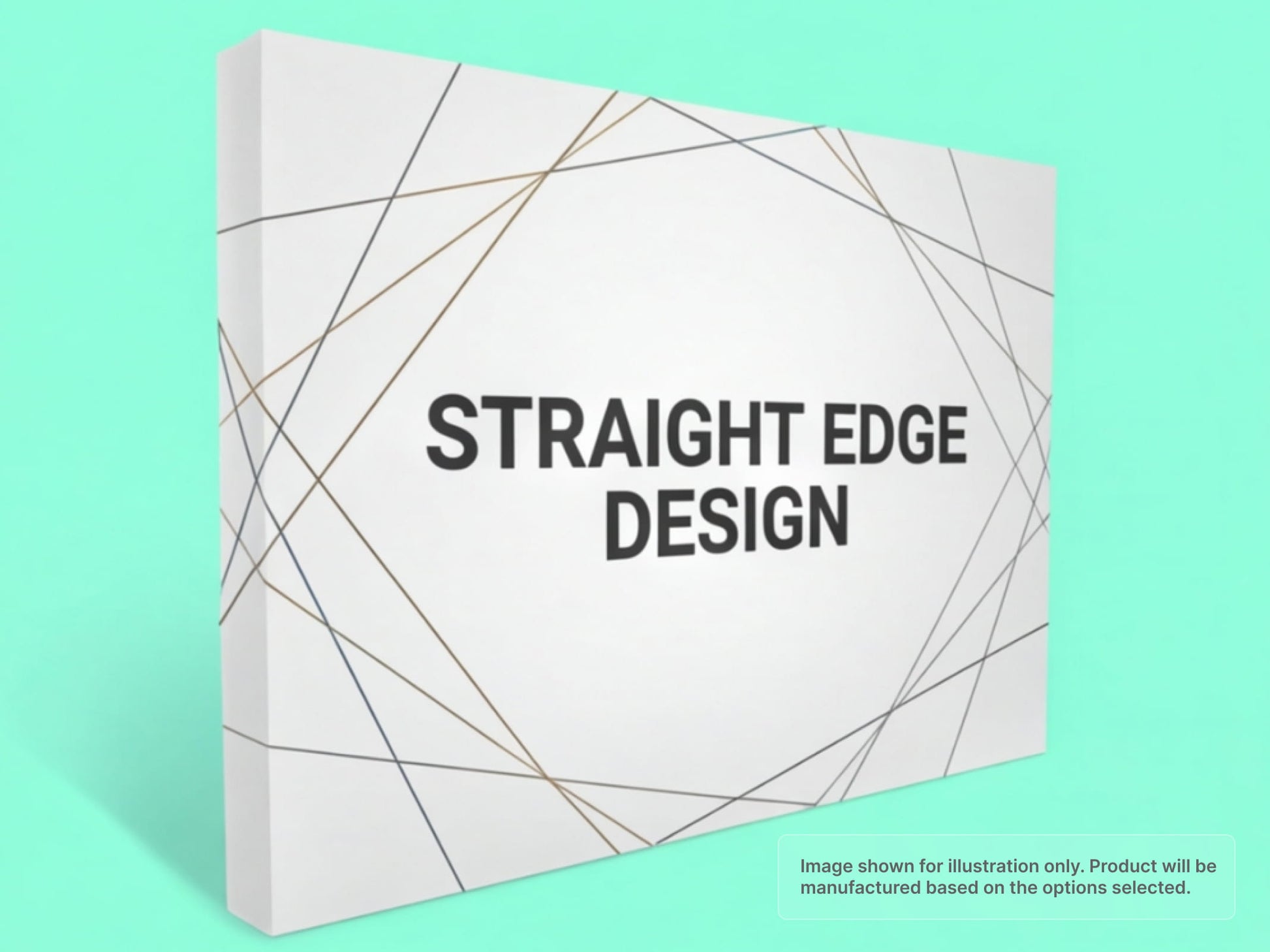 Straight Fabric Pop Up Display with Straight Edge