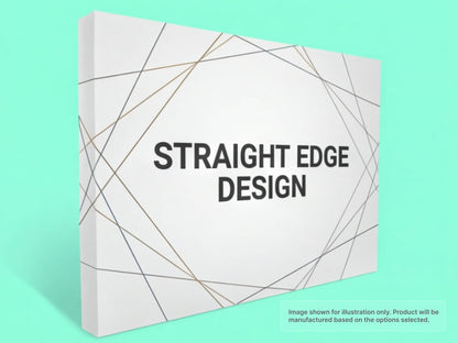 Straight Fabric Pop Up Display with Straight Edge