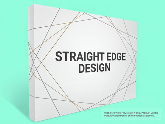 Straight Fabric Pop Up Display with Straight Edge