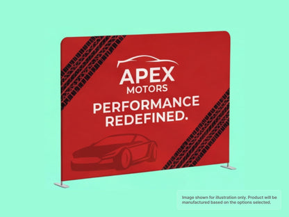 Straight Pillow Case Tension Fabric Backdrop for Automotive