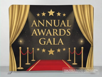 Straight Pillow Case Tension Fabric Backdrop for Award Galas