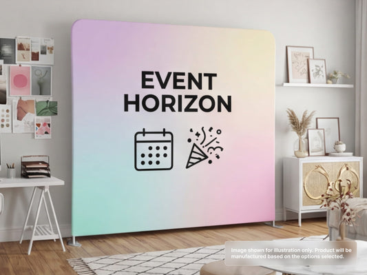 Straight Pillow Case Tension Fabric Backdrop for Event Organizers