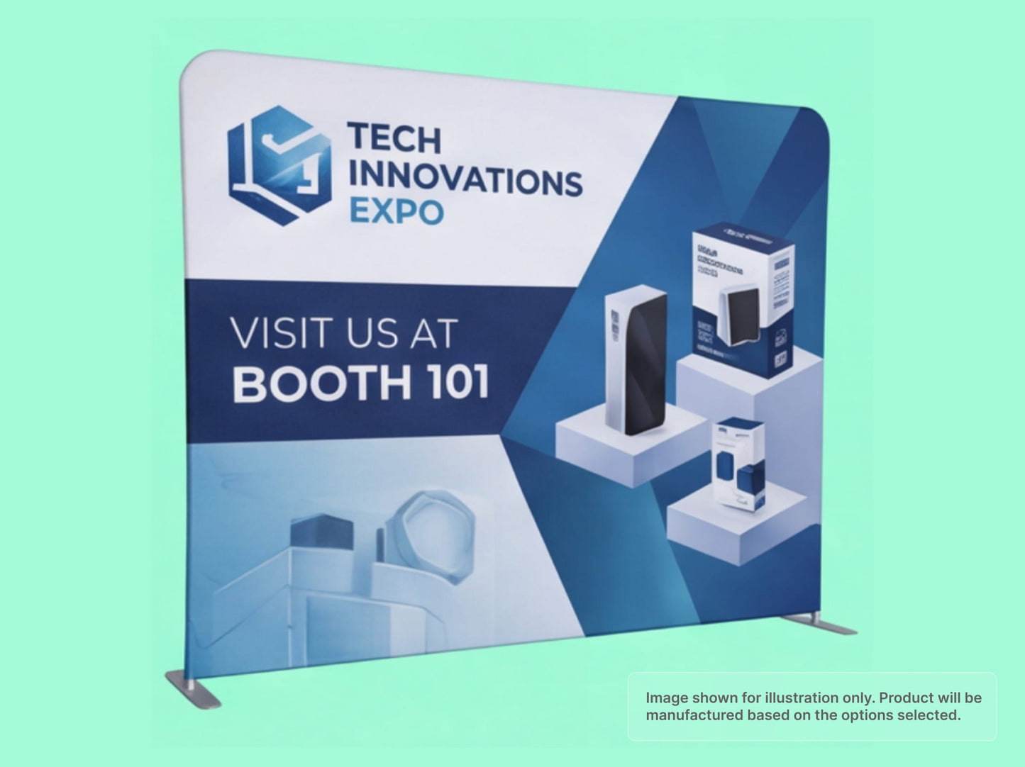 Straight Pillow Case Tension Fabric Backdrop for Exhibition Booth
