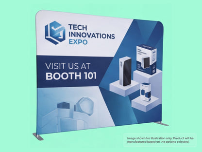 Straight Pillow Case Tension Fabric Backdrop for Exhibition Booth