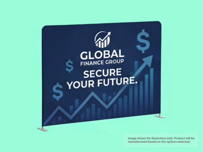 Straight Pillow Case Tension Fabric Backdrop for Finance & Banking