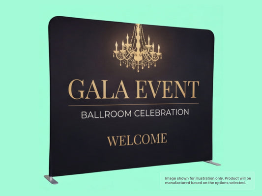 Straight Pillow Case Tension Fabric Backdrop for Hotel Ballroom