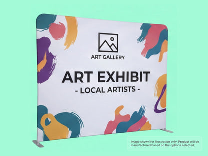 Straight Pillow Case Tension Fabric Backdrop for Indoor Exhibit