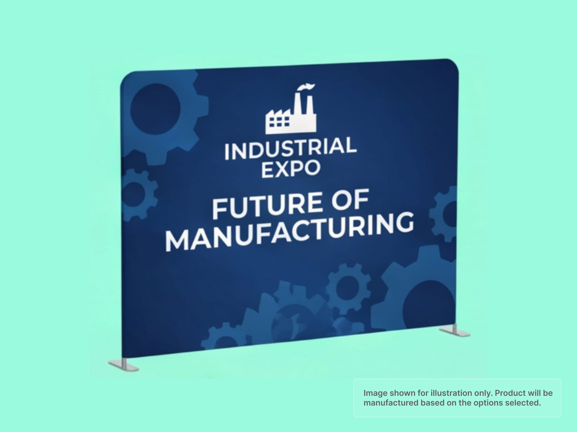 Straight Pillow Case Tension Fabric Backdrop for Industry Expos