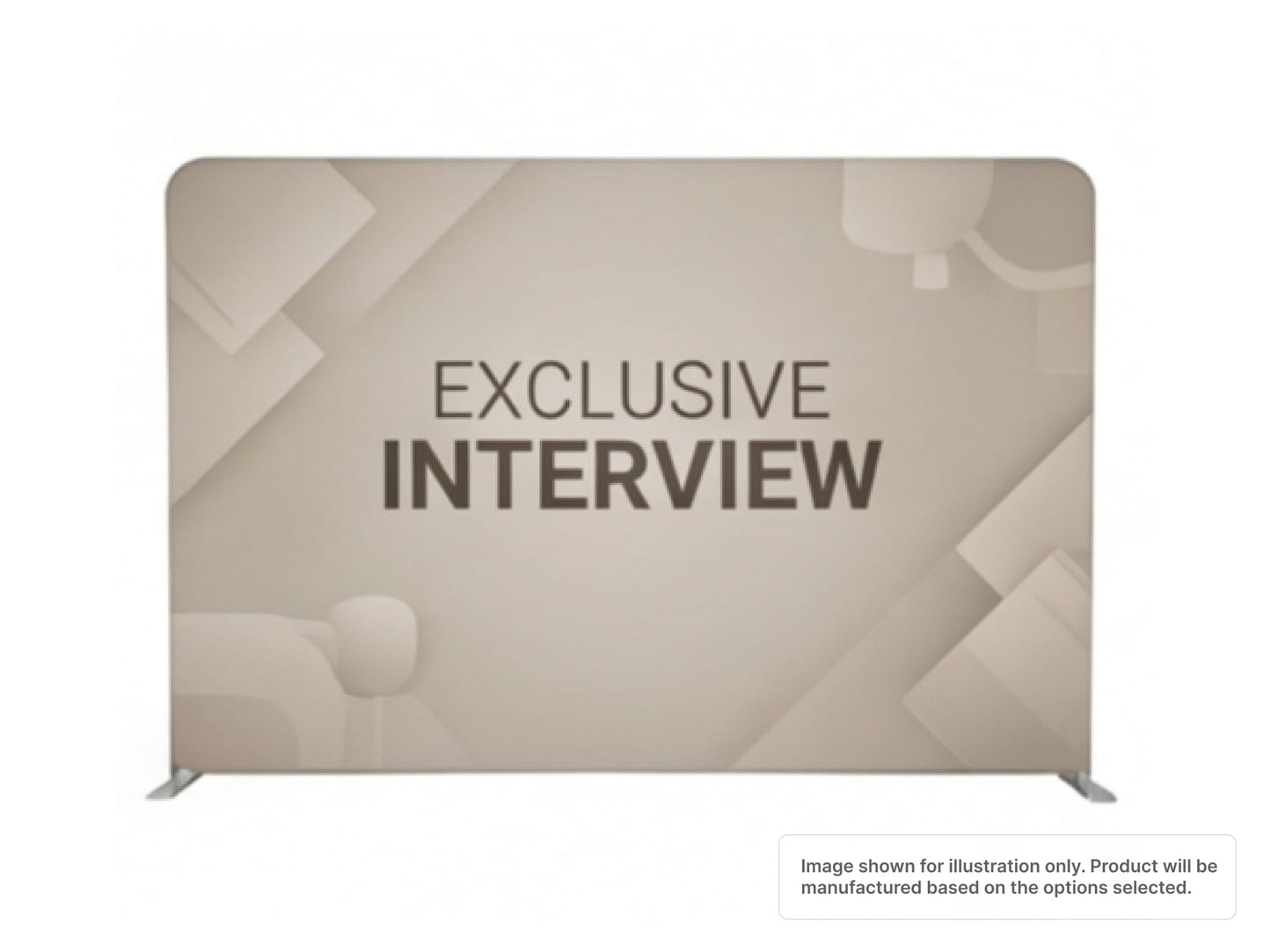 Straight Pillow Case Tension Fabric Backdrop for Interview Background